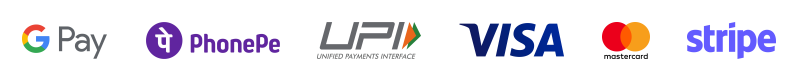 Visa, Mastercard, PhonePe, Google Pay, UPI